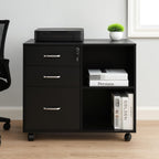 Mobile Filing Cabinet 3 Drawers 2 Shelves 66