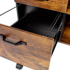 Mobile Filing Cabinet 3 Drawers 2 Shelves 66