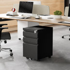 Mobile Filing Cabinet Under Desk 4-Drawer Lockable