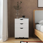 Mobile Filling Cabinet with 3-Drawer Wood Desk Drawers