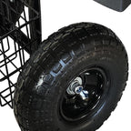 Mobile Garden Seat Height-Adjustable 150KG Storage