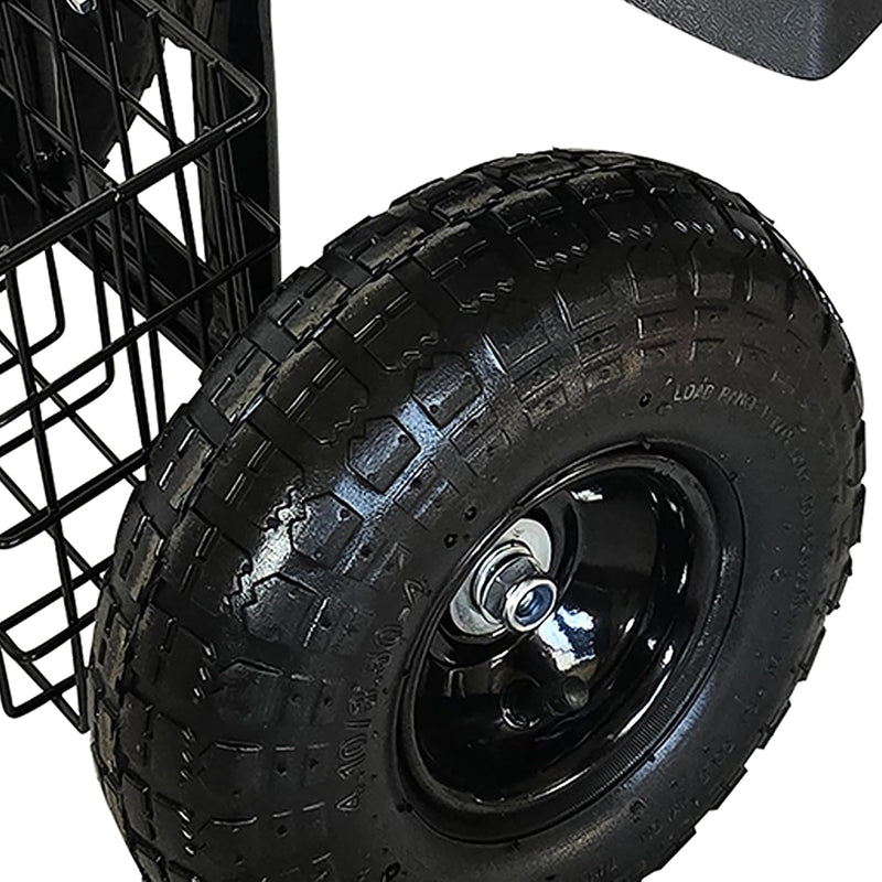 Mobile Garden Seat Height-Adjustable 150KG Storage