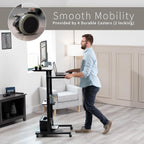 Mobile Height Adjustable Table Stand Up Desk