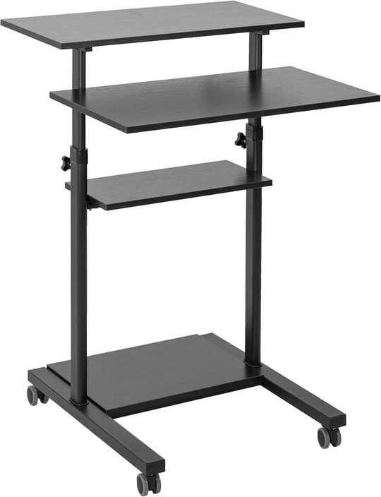 Mobile Height Adjustable Table Stand Up Desk