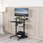 Mobile Height Adjustable Table Stand Up Desk