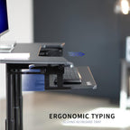 Mobile Height Adjustable Table Stand Up Desk Cart