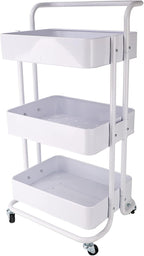 Mobile Kitchen Bathroom Office 3 Tier Serving Trolley
