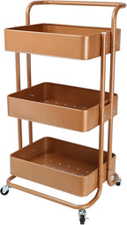 Mobile Kitchen Bathroom Office 3 Tier Serving Trolley