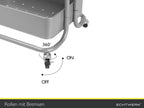 Mobile Kitchen Bathroom Office 3 Tier Serving Trolley
