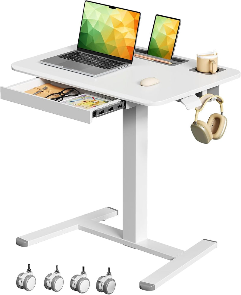 Mobile Laptop Desk 70x50CM Height Adjustable Standing