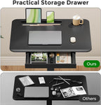 Mobile Laptop Desk 70x50CM Height Adjustable Standing