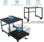 Mobile Mini Fridge Stand with Large Capacity Storage