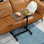 Mobile Overbed Table Height Adjustable with Wheels