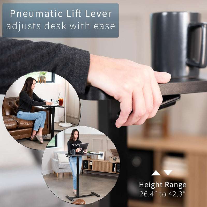 Mobile Side Table for Sofa Height Adjustable Laptop