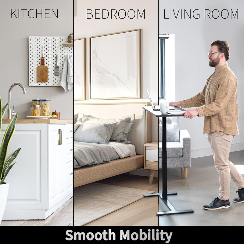 Mobile Side Table for Sofa Height Adjustable Laptop