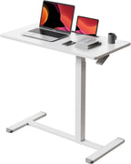 Mobile Standing Desk 80x40CM Overbed Bedside Table on