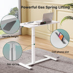 Mobile Standing Desk 80x40CM Overbed Bedside Table on