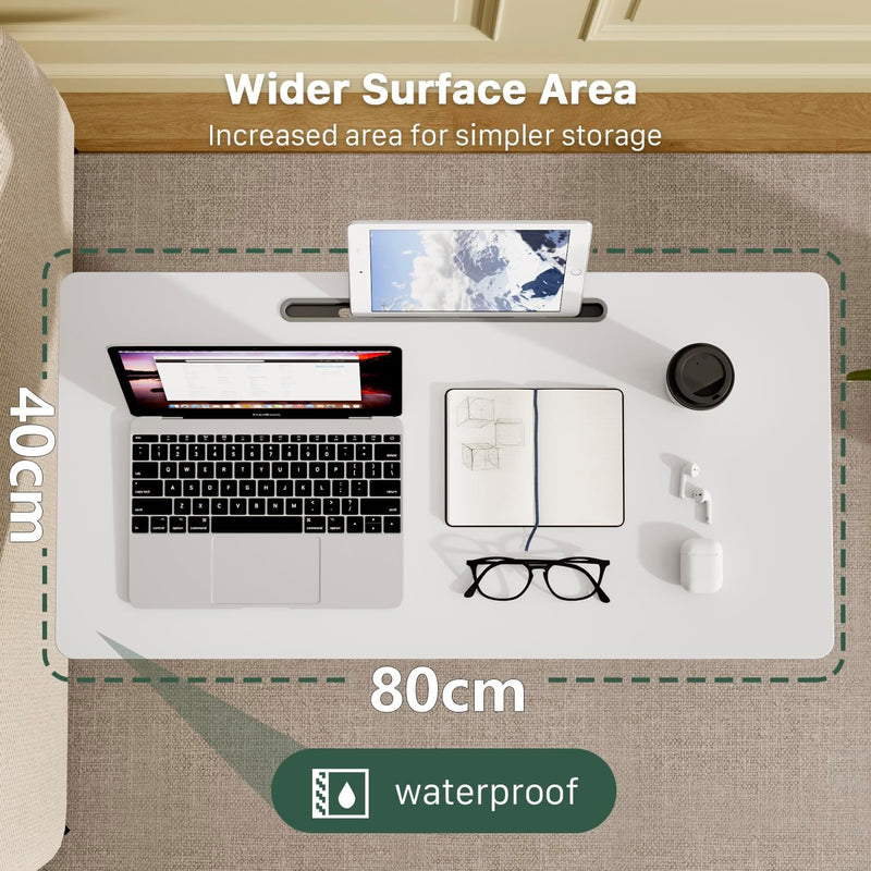Mobile Standing Desk 80x40CM Overbed Bedside Table on
