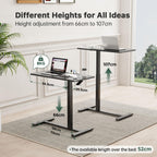 Mobile Standing Desk 80x40CM Overbed Bedside Table on