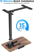 Mobile Standing Desk Laptop Pneumatic with Wheels Tilt