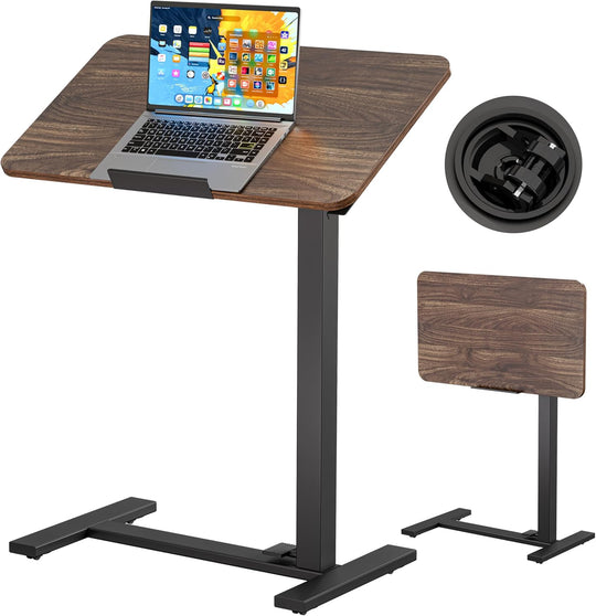 Mobile Standing Desk Laptop Pneumatic with Wheels