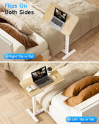 Mobile Standing Desk Laptop Pneumatic with Wheels Tilt