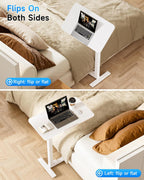 Mobile Standing Desk Laptop Pneumatic with Wheels Tilt