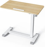 Mobile Standing Desk on Wheels with Tilting Desktop
