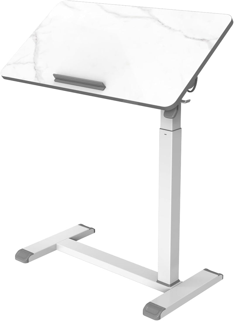 Mobile Standing Desk on Wheels with Tilting Desktop