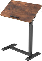 Mobile Standing Desk on Wheels with Tilting Desktop