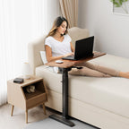 Mobile Standing Desk on Wheels with Tilting Desktop