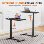 Mobile Standing Desk Over Bed Table with Wheels