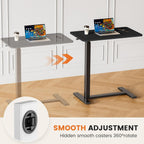 Mobile Standing Desk Over Bed Table with Wheels