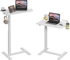 Mobile Standing Desk on Wheels Pneumatic Height Adjustable