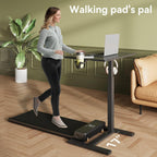 Mobile Standing Desk on Wheels Pneumatic Height Adjustable
