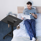 Mobile Standing Desk on Wheels Pneumatic Height Adjustable