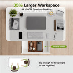 Mobile Standing Desk Pneumatic Height Adjustable