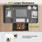 Mobile Standing Desk Pneumatic Height Adjustable