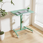 Mobile Standing Desk with Tiltable Tabletop 76-110CM Mint