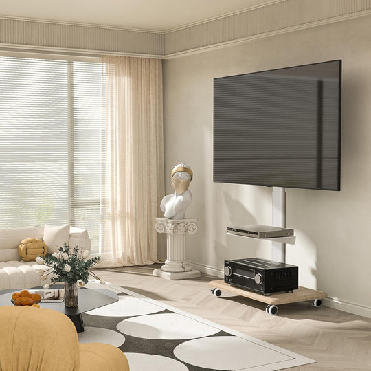Mobile TV Stand on Wheels for 26-70 Inch