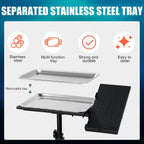 Mobile Tattoo Tray Cart with Wheels Height Adjustable
