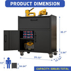 Mobile Tool Storage Cabinet with 1 Drawer