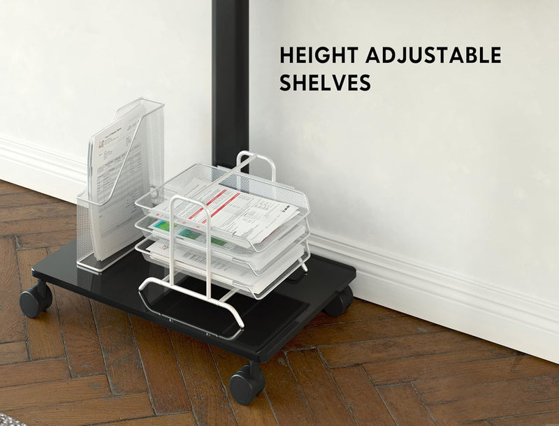Mobile TV Cart Floor Stand on Wheels