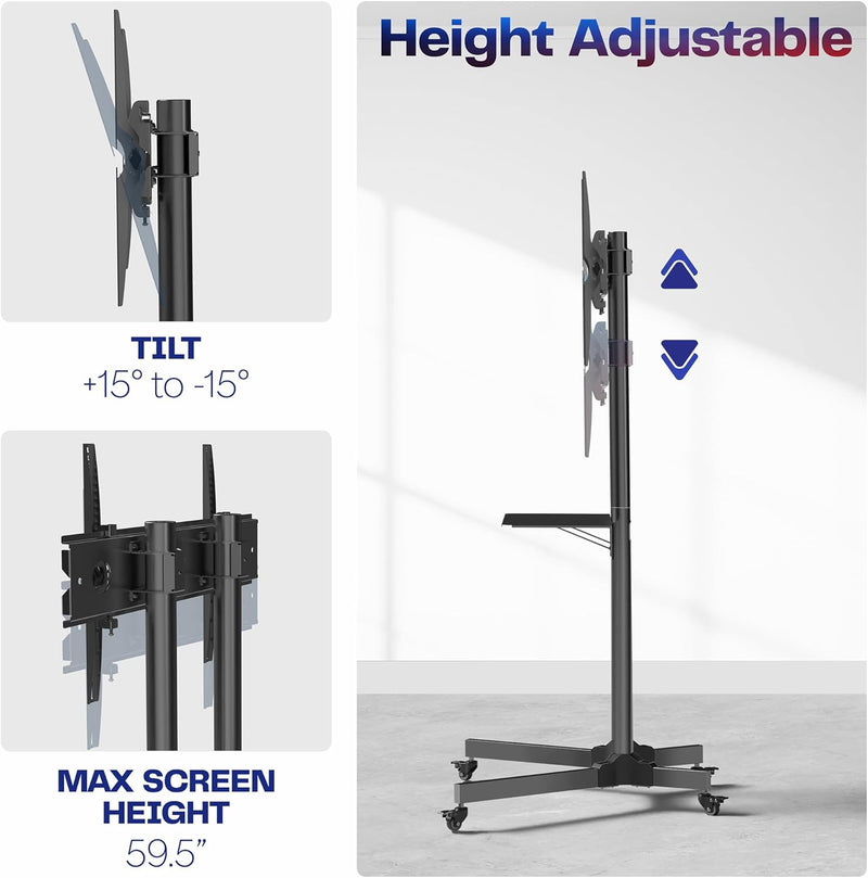 Mobile TV Cart for 13 to 60 Inch