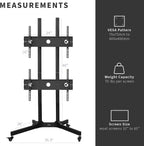 Mobile TV Cart for 32 to 65 Inch