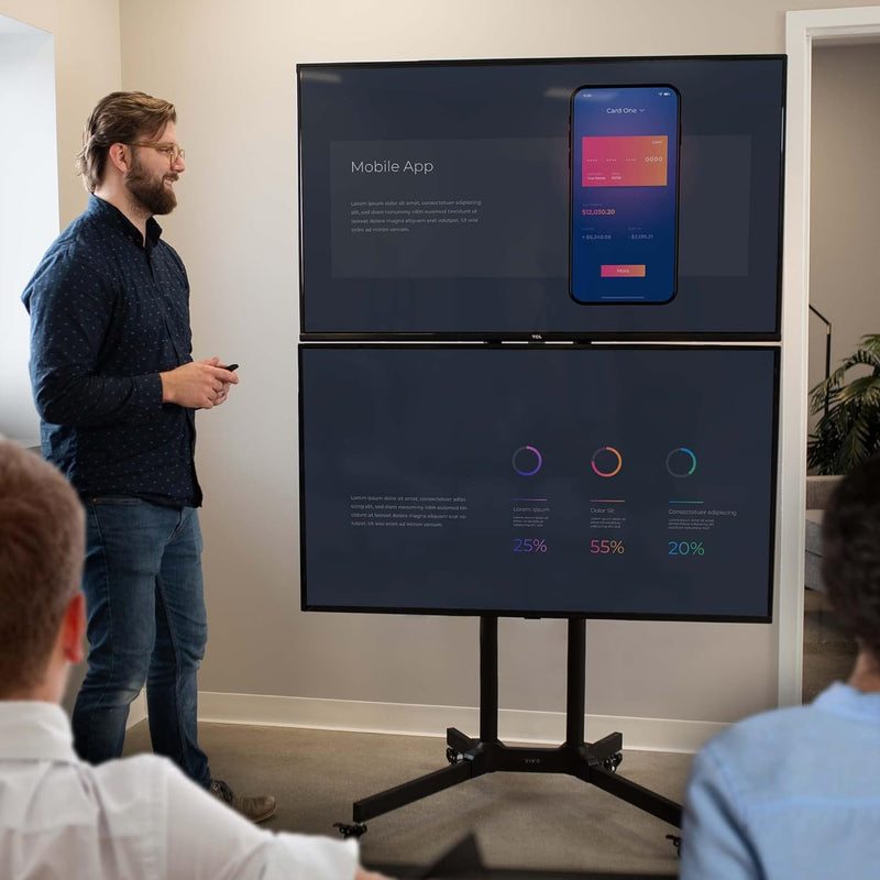 Mobile TV Cart for 32 to 65 Inch