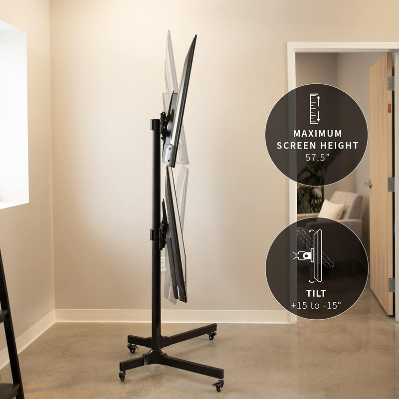 Mobile TV Cart for 32 to 65 Inch