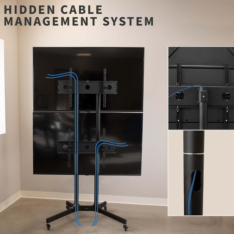 Mobile TV Cart for 32 to 65 Inch