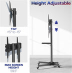 Mobile TV Cart for 32 to 83 Inch