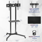 Mobile TV Cart for 32 to 83 Inch